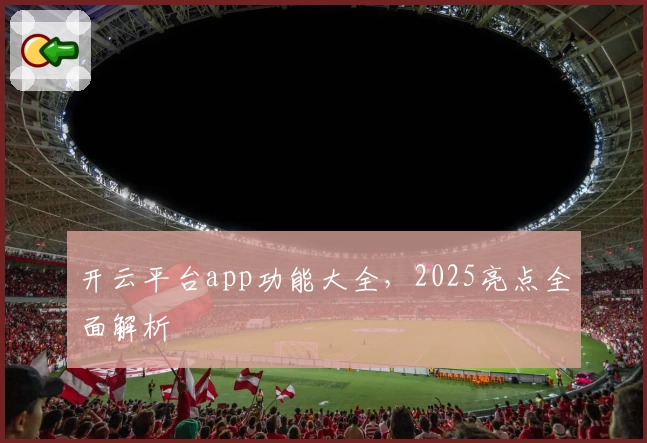 开云平台app功能大全，2025亮点全面解析